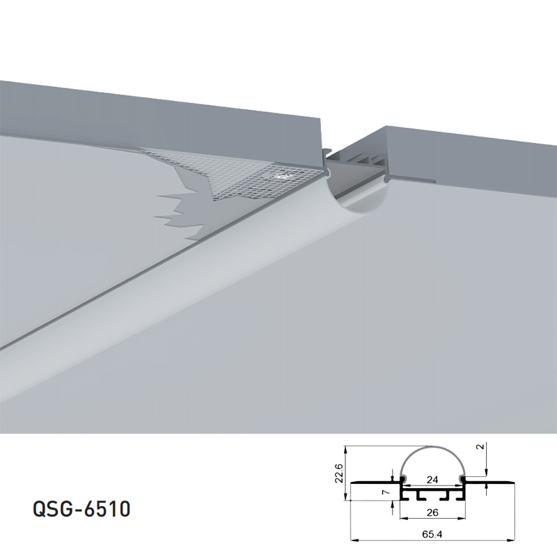Plaster In Aluminum Channels For 20mm 5050 Double Row LED Strip Lights Plaster In Aluminum Channels For 20mm 5050 Double Row LED Strip Lights